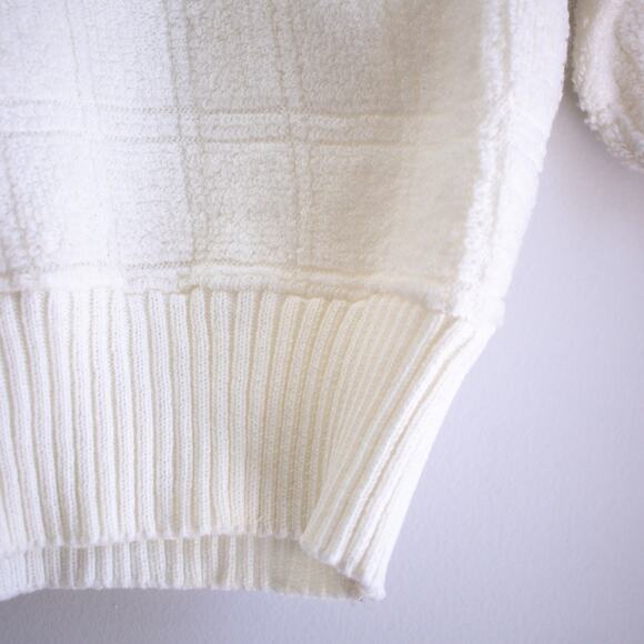 Vintage Boucle Cowl Neck Sweater White Size Small - Picture 4 of 8